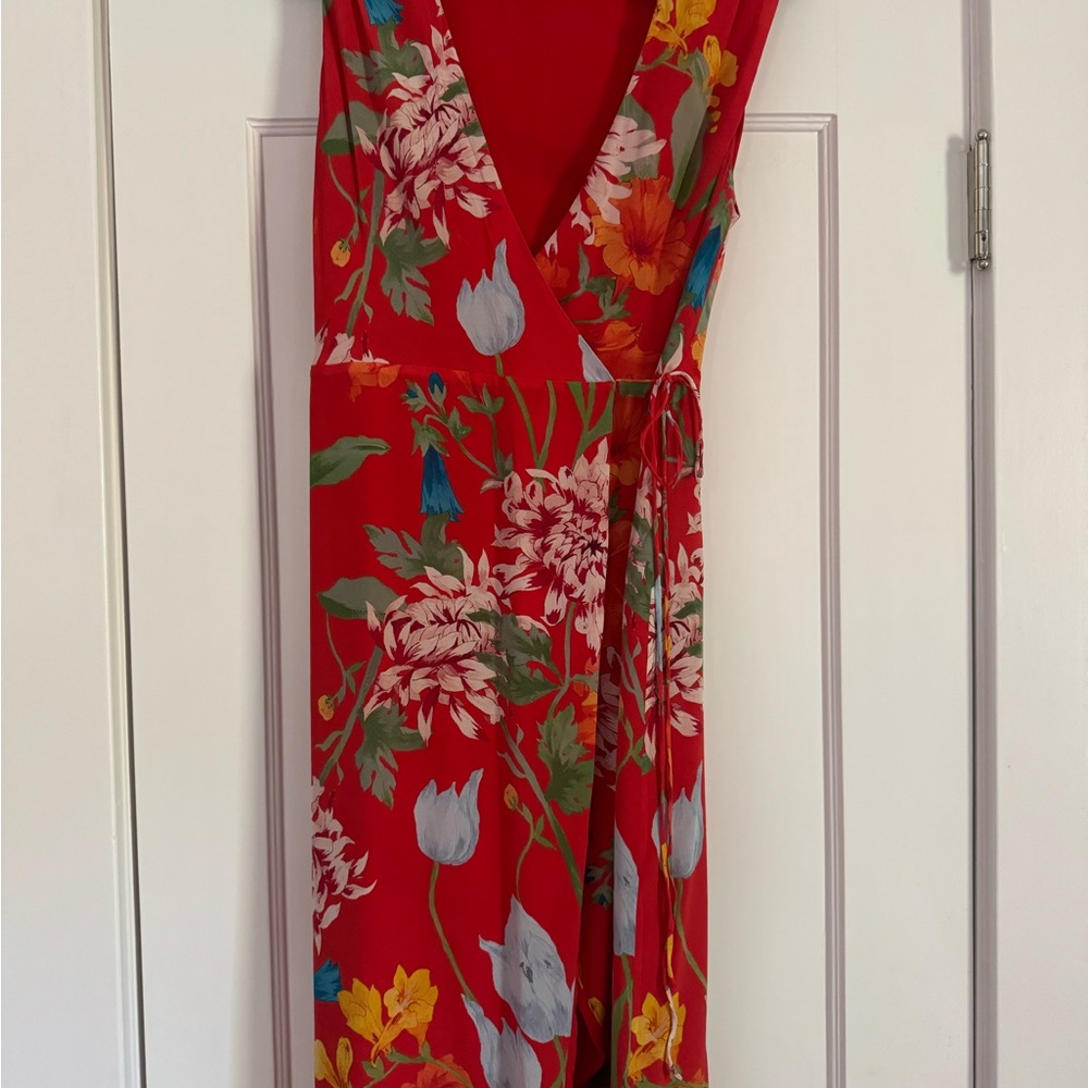 Alice + Olivia Red Floral Maxi Dress